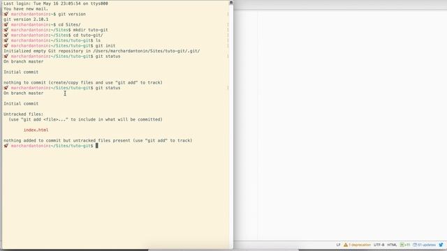 Tutoriel Git - Installation & initial commit - #1 смотреть онлайн