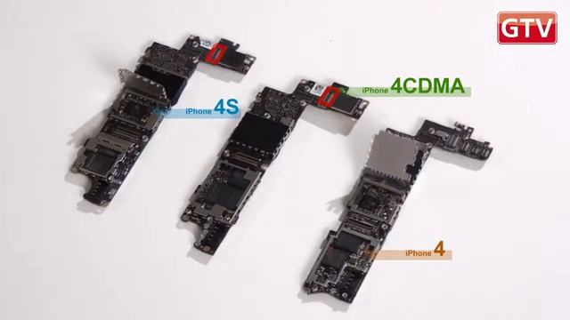 iPhone 4, 4S и 4 CDMA сравнение совместимости запчастей смотреть онлайн
