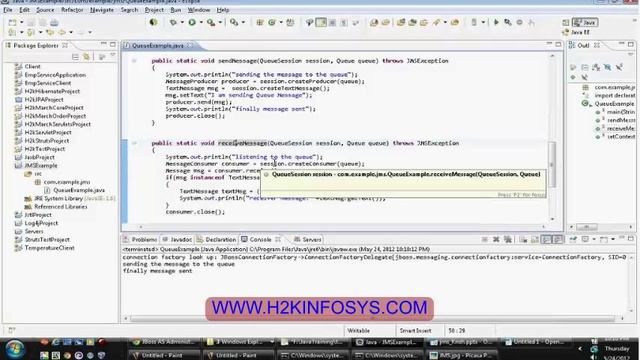 Java Message Service | JMS | JMS API | JNDI | best online Java Tutorial courses by H2Kinfosys смотреть онлайн