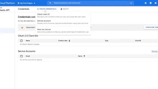 How to get credentials from google console for google sheets смотреть онлайн