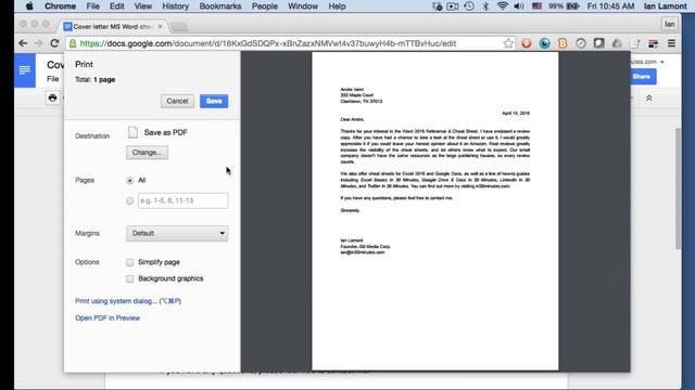 Google Docs Printing Basics & Printing Problems смотреть онлайн