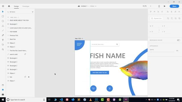 Web Design In Adobe XD #SpeedArt