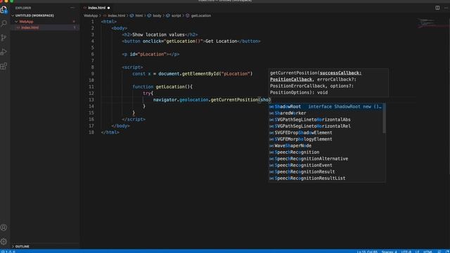Get the location using Javascript смотреть онлайн