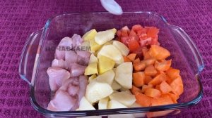 Настолько вкусно, что ГОТОВЛЮ каждую НЕДЕЛЮ! Сложила ВСЕ в форму для запекания и в ДУХОВКУ!