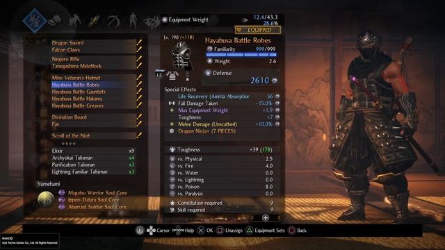 Nioh 2 Dragon Ninja Build (End Game) смотреть онлайн