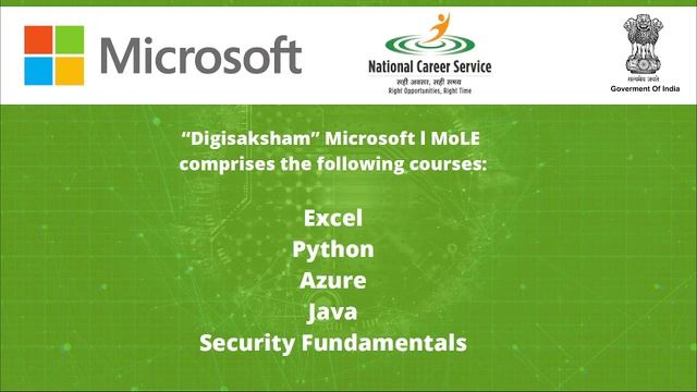 Microsoft Digisaksham 2021/ Free Online Training/anyone can apply Microsoft,Govt Of India смотреть онлайн