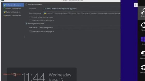 pycharm add Configure Python interpreter