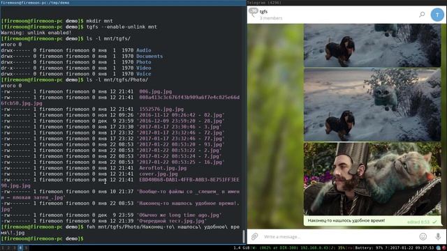 Personal project -- Telegram filesystem смотреть онлайн