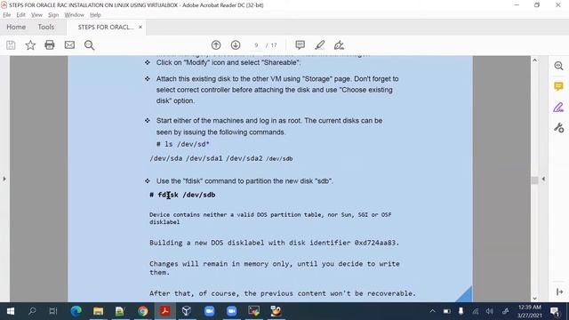 How to configure oracleasm and create ASM disk on virtualbox смотреть онлайн