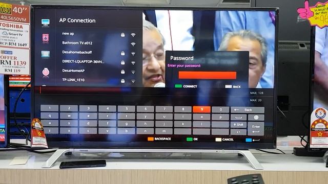 How to connect to wifi on Toshiba Smart TV 40L5650VM смотреть онлайн