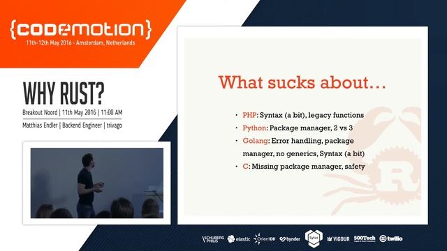 Matthias Endler - Why Rust? смотреть онлайн