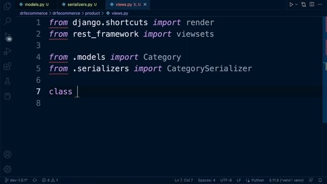 Django DRF Project | Implimenting DRF Viewsets | 16 смотреть онлайн