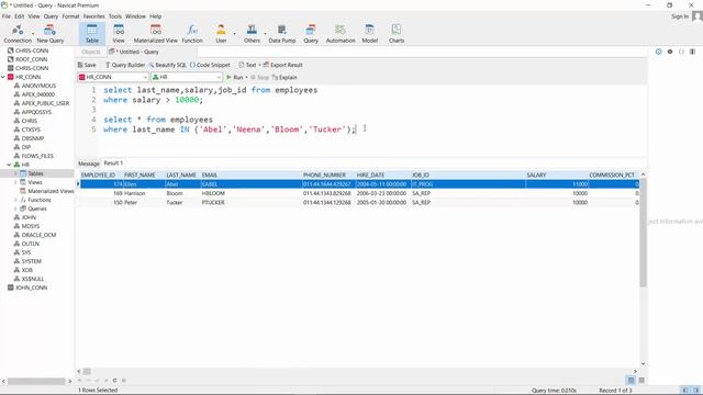 Oracle SQL - Restricting And Filtering Data Using the WHERE clause смотреть онлайн