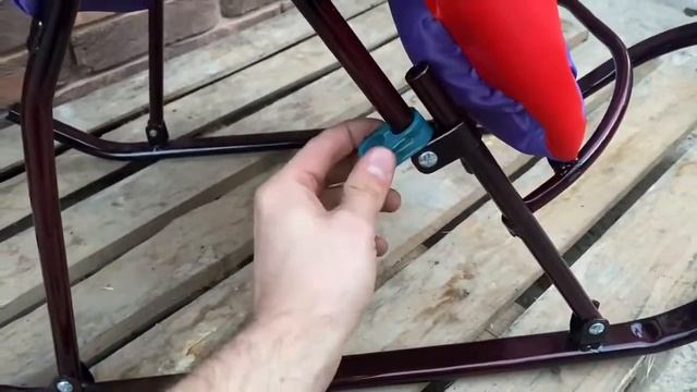 Детские санки "Складные" с ручкой-толкателем смотреть онлайн