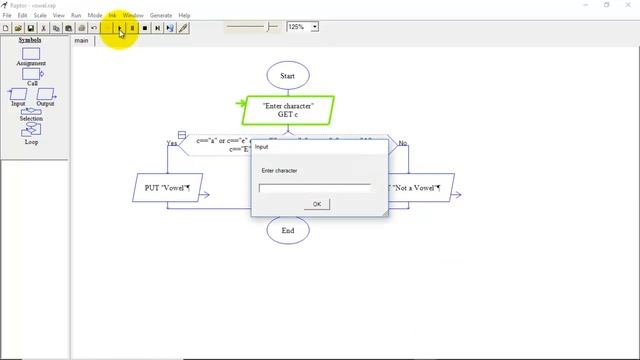 Raptor: Flowchart to check given character is Vowel or Consonant смотреть онлайн