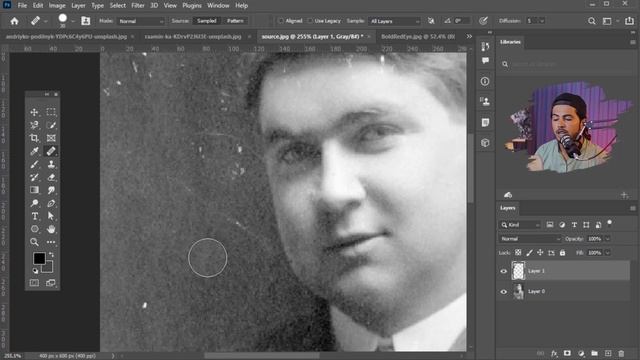 Healing Brush Tool Photoshop 2022 / Patch Tool and Red Eye Tool смотреть онлайн
