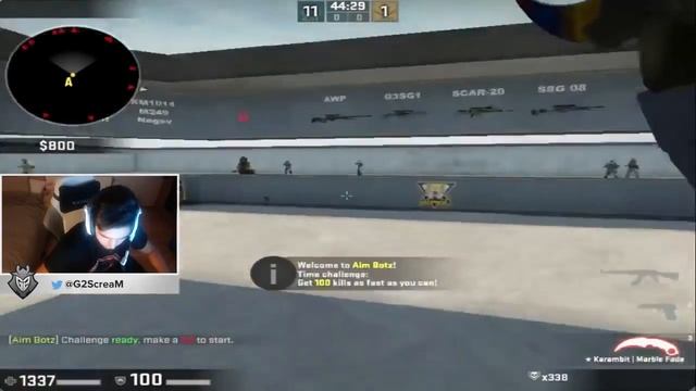 Scream Aim BotZ Training Challenge смотреть онлайн