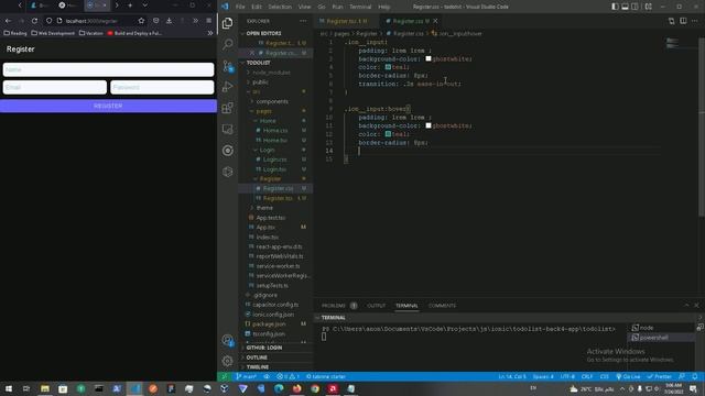Ionic React 6 Type Script - Register Page #1 With Parse Back4app & MongoDB смотреть онлайн