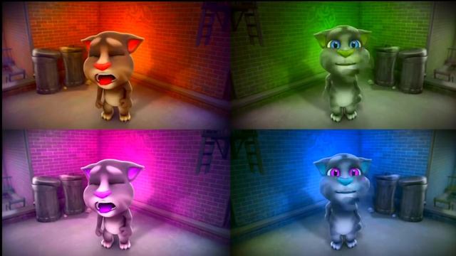 Talking Tom Reaction Color Compilation Learning Colours For Children, Kids, Babies With Funny 2017 смотреть онлайн