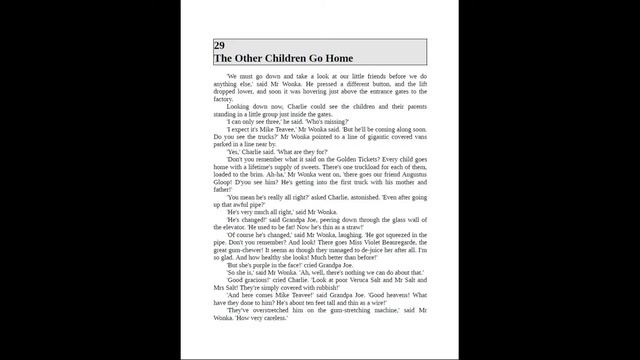 CHARLIE AND THE CHOCOLATE FACTORY (ch.28 - 30) by Roald Dahl смотреть онлайн