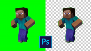 Как убрать фон с гифки персонажа в фотошопе