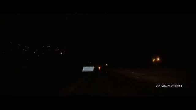 Город. Ночная съемка. Неосвященная улица. Разрешение 2560х1080