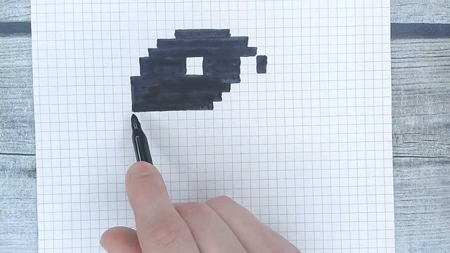 Рисуем по клеточкам ИНЬ ЯНЬ - ТОЛЬКО ЧЁРНЫМ! Необычные рисунки по клеточкам Лайк АРТ смотреть онлайн