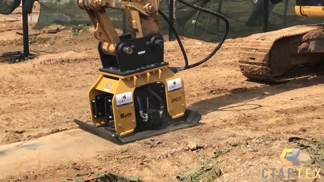 ВИБРОТРАМБОВКА (ВИБРОПЛИТА) DELTA НА ЭКСКАВАТОРЕ CAT320 смотреть онлайн