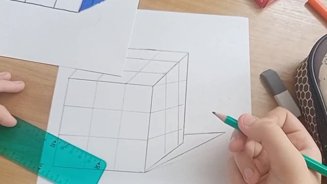 ?КАК НАРИСОВАТЬ ОБЪЁМНЫЙ КУБИК РУБИКА смотреть онлайн