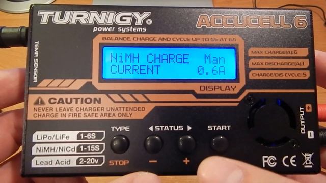 Turnigy Accucel 6 (заряжаем NiMh аккумуляторы AA) смотреть онлайн