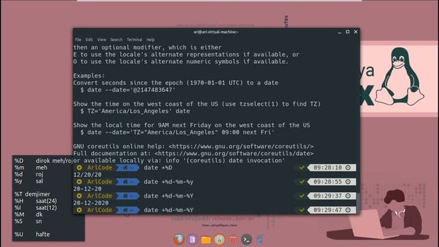 CAL - DATE | Fermanên Dawînokê (Terminal) | Perwerdeya Linux Bi Kurdî смотреть онлайн