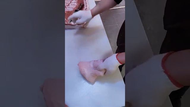 Pork cutting skills, ribs cutting skills！ смотреть онлайн