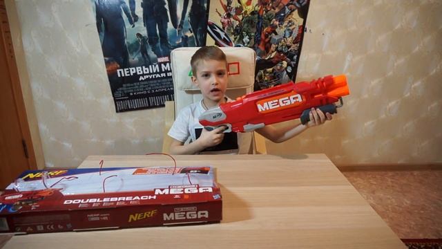 Обзор НЁРФ МЕГА ДАБЛБРИЧ, Обама и Терминатор / NERF Mega DoubleBreach смотреть онлайн