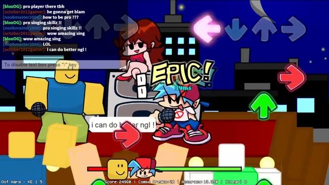Playing FNF Roblox Noob Mod. смотреть онлайн