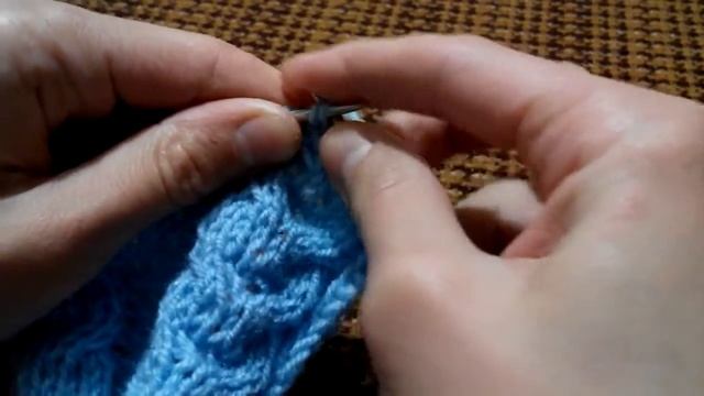 Узор спицами Косы. Pattern For Knitting Braids