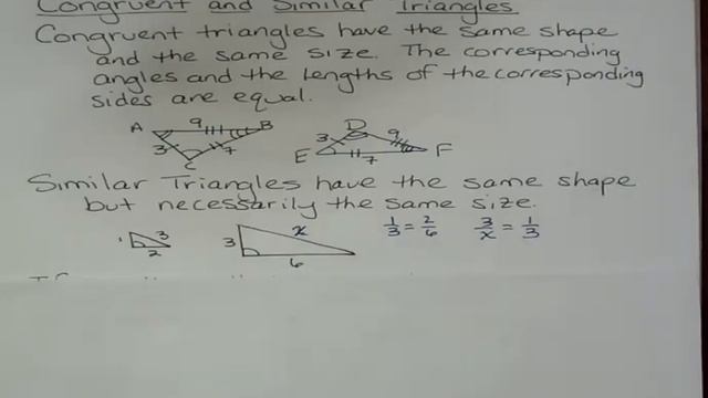 Congruent and Similar Triangles смотреть онлайн