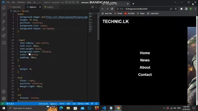 responsive navigation bar sinhala | responsive navigation bar html css | navigation menu смотреть онлайн