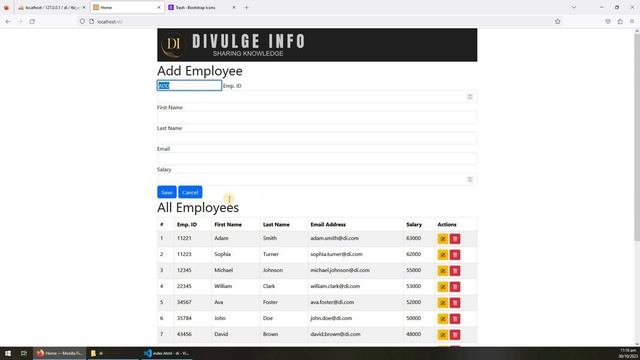 PHP MySQL jQuery AJAX Update Delete Records in URDU / HINDI смотреть онлайн