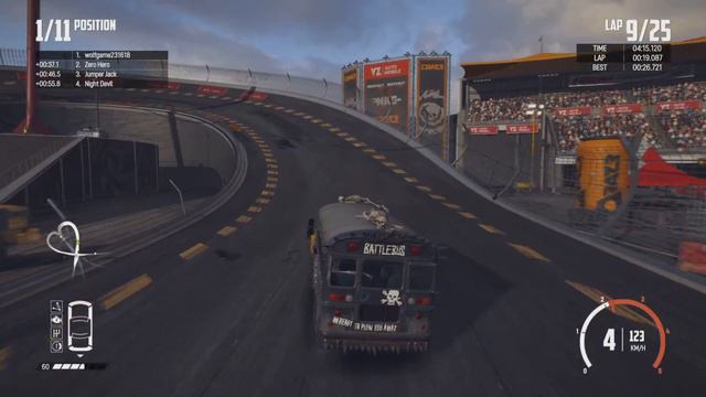 Can The Battle Bus Survive 25 Laps( Disaster )