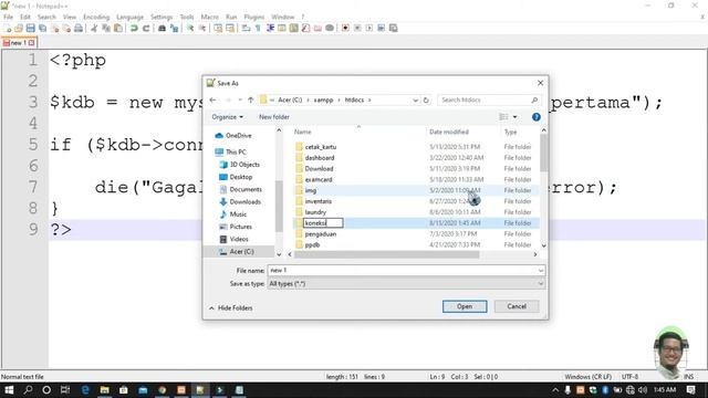 Belajar Web Part 3 - Membuat Koneksi Database Dengan PHP dan MySQLi смотреть онлайн