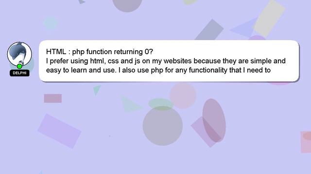 HTML : php function returning 0? смотреть онлайн