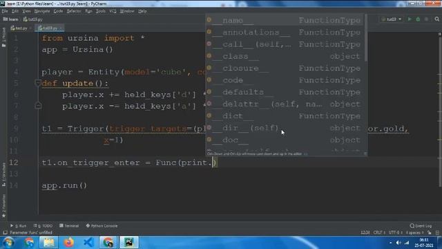Trigger In Ursina Engine | Ursina Part 19 смотреть онлайн