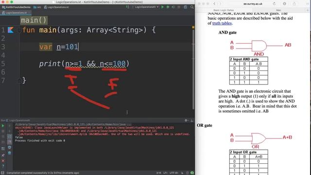 13- Kotlin|| Logic operations - البوابات المنطقية смотреть онлайн