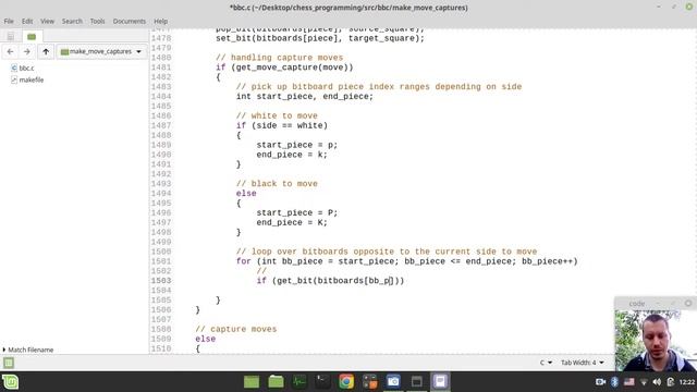 Bitboard CHESS ENGINE in C: implementing MAKE MOVE function (handling captures) смотреть онлайн
