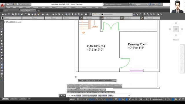 AutoCAD CLASS 78 - How do you draw the first floor plan in AutoCAD - English Subtitle смотреть онлайн