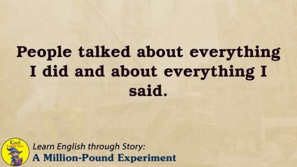 Learn English through Story - Level 1 – A Million-Pound Experiment