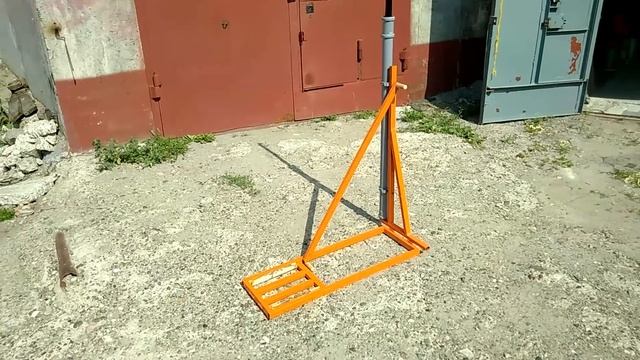 Опора для антенны | Car mast support | Drive on mount mast смотреть онлайн