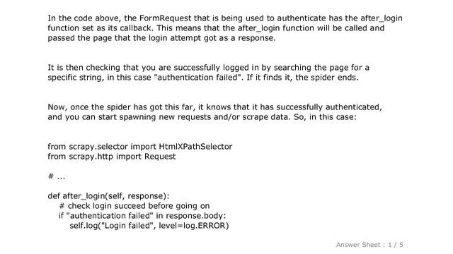 PYTHON : Using Scrapy with authenticated (logged in) user session смотреть онлайн