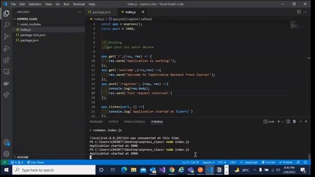 Backend week 5 (class 1) смотреть онлайн