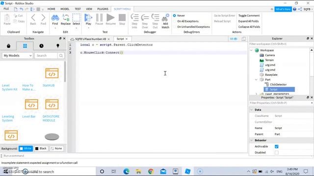 Level System with DataStore | ROBLOX Studio смотреть онлайн